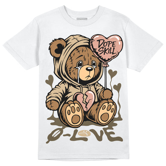 TAN Sneakers DopeSkill T-Shirt Broken Bear Graphic Streetwear - White