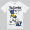 Jordan 4 Retro ‘Dunk From Above’ DopeSkill T-Shirt Play together, Stay together Graphic Streetwear - WHite