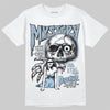 Jordan 40 “Blue Suede” DopeSkill T-Shirt Mystery Ghostly Grasp Graphic Streetwear - White