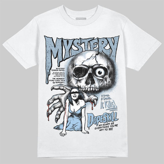 Jordan 40 “Blue Suede” DopeSkill T-Shirt Mystery Ghostly Grasp Graphic Streetwear - White