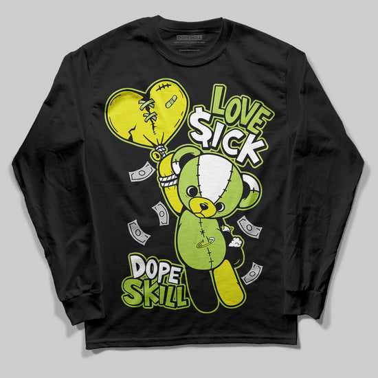 Jordan 13 Retro Bright Cactus DopeSkill Long Sleeve T-Shirt Love Sick Graphic Streetwear - Black