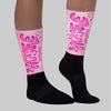 Triple Pink Dunk DopeSkill Sublimated Socks Hustle Graphic