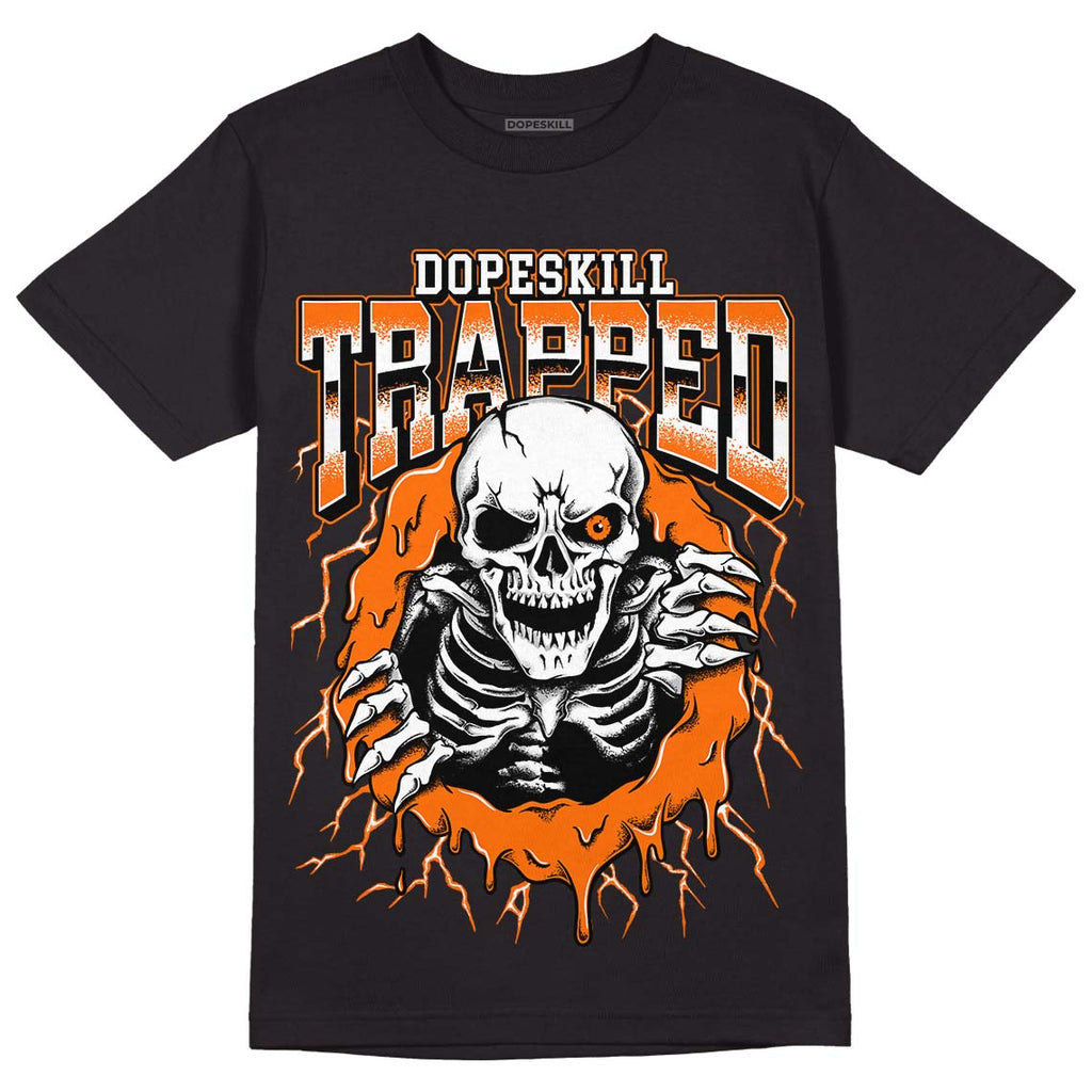 Orange, Black & White Sneakers DopeSkill T-Shirt Trapped Halloween Graphic Streetwear - Black