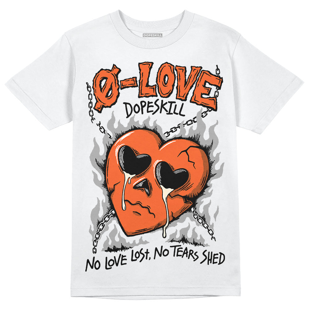 Jordan 3 Georgia Peach DopeSkill T-Shirt Crying Heart Graphic Streetwear - White