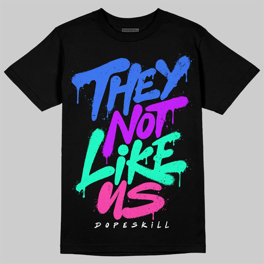Royal Blue Sneakers DopeSkill T-Shirt They Not Like Us Graphic Streetwear - Black