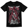 Jordan 1 Retro High '85 OG Metallic Burgundy DopeSkill T-Shirt Life or Die Graphic Streetwear - Black