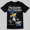 Jordan 4 Retro ‘Dunk From Above’ DopeSkill T-Shirt Play together, Stay together Graphic Streetwear - Black