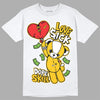 Yellow Sneakers DopeSkill T-Shirt Love Sick Graphic Streetwear - WHite