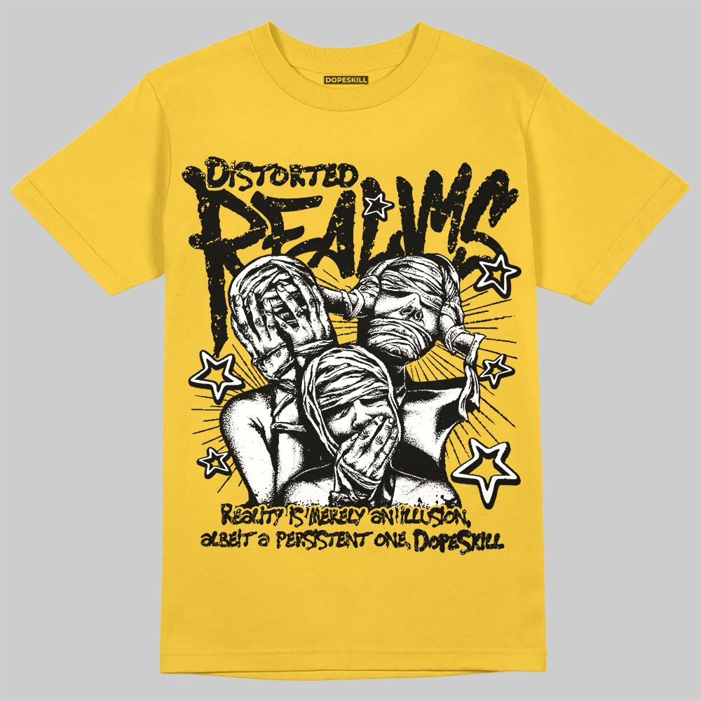 Black Tour Yellow AJ 4 Thunder DopeSkill T-Shirt Distorted Realms Graphic