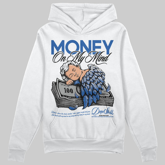 Jordan 12 “Blueberry” DopeSkill Hoodie Sweatshirt MOMM Graphic Streetwear -White