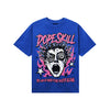 Royal Blue Sneakers DopeSkill T-Shirt Root of Evil Graphic Streetwear - Royal