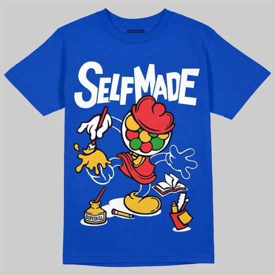 Royal Blue Sneakers DopeSkill T-Shirt Self Made Graphic Streetwear - Royal