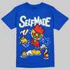 Royal Blue Sneakers DopeSkill T-Shirt Self Made Graphic Streetwear - Royal