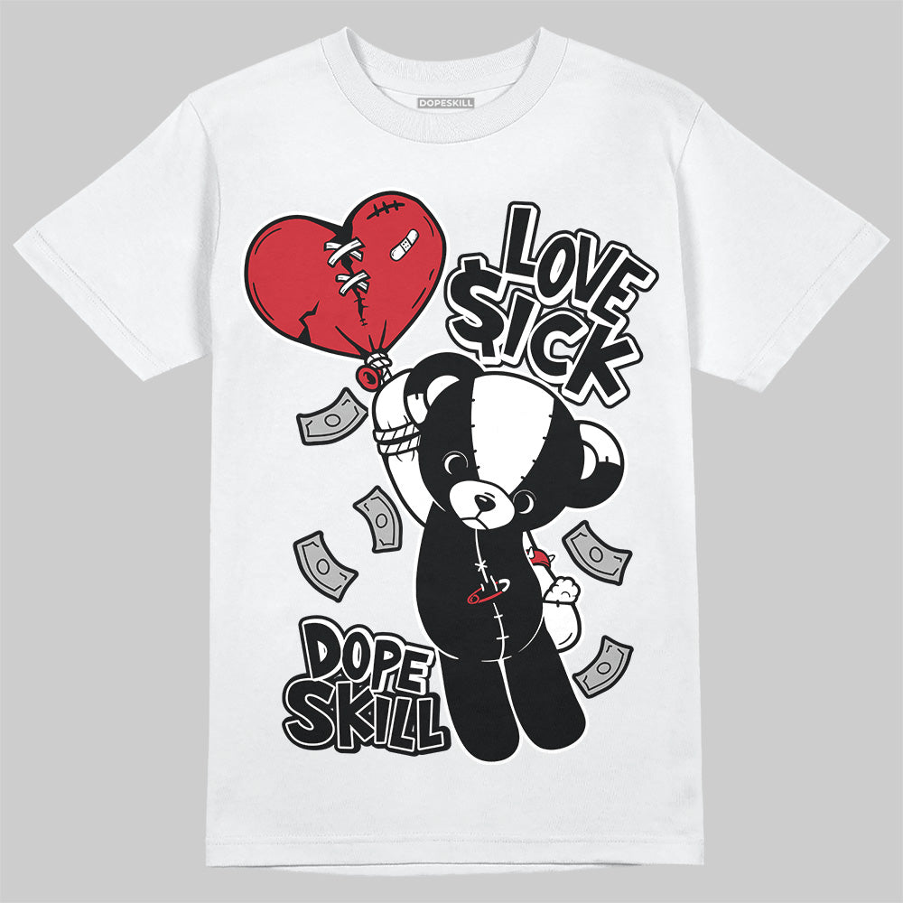 Jordan 11 “Bred Velvet” DopeSkill T-Shirt Love Sick Graphic Streetwear - White