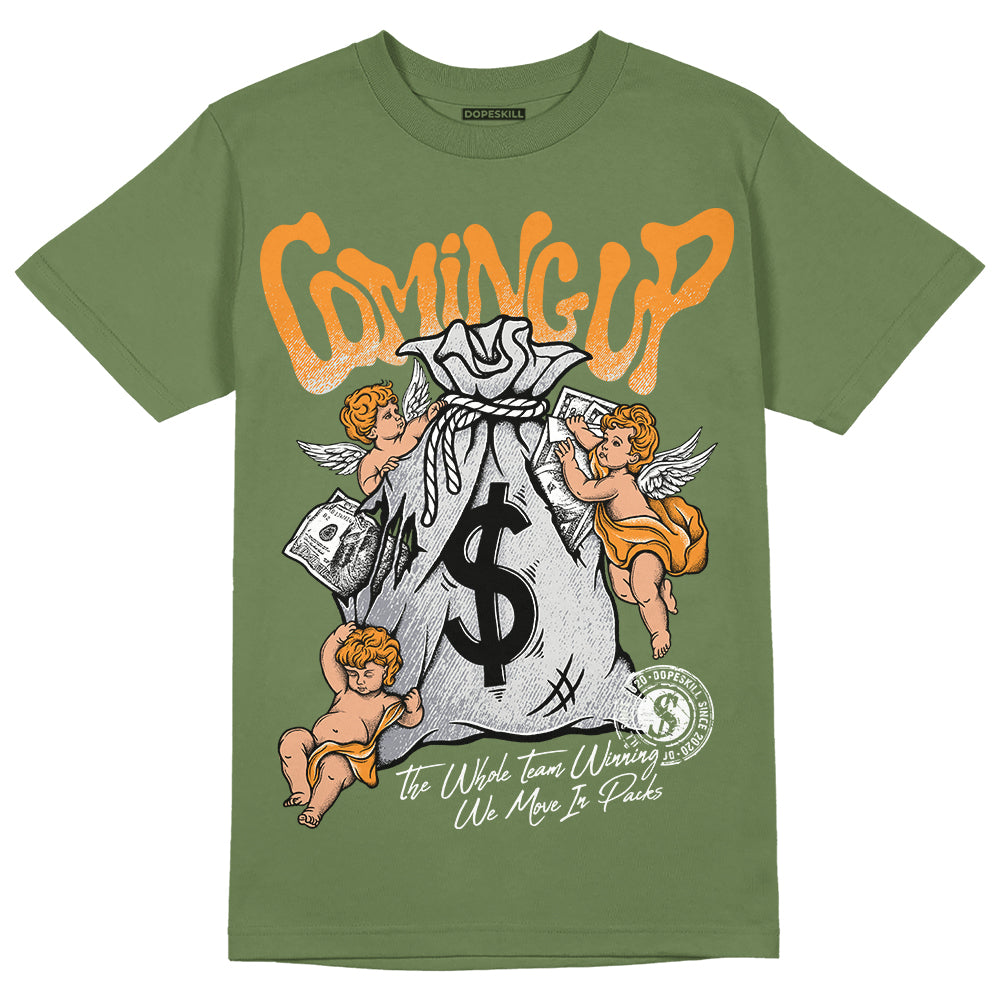 Jordan 5 "Olive" DopeSkill Olive T-shirt Money Bag Coming Up Graphic Streetwear