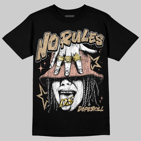 TAN Sneakers DopeSkill T-Shirt No Rules Graphic Streetwear - black
