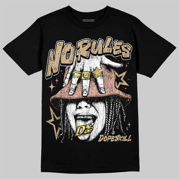 TAN Sneakers DopeSkill T-Shirt No Rules Graphic Streetwear - black