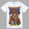 Dunk Low Futura Orange Blaze DopeSkill T-Shirt Life or Die Graphic Streetwear - White