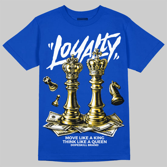 Royal Blue Sneakers DopeSkill T-Shirt Loyalty Graphic Streetwear - Royal