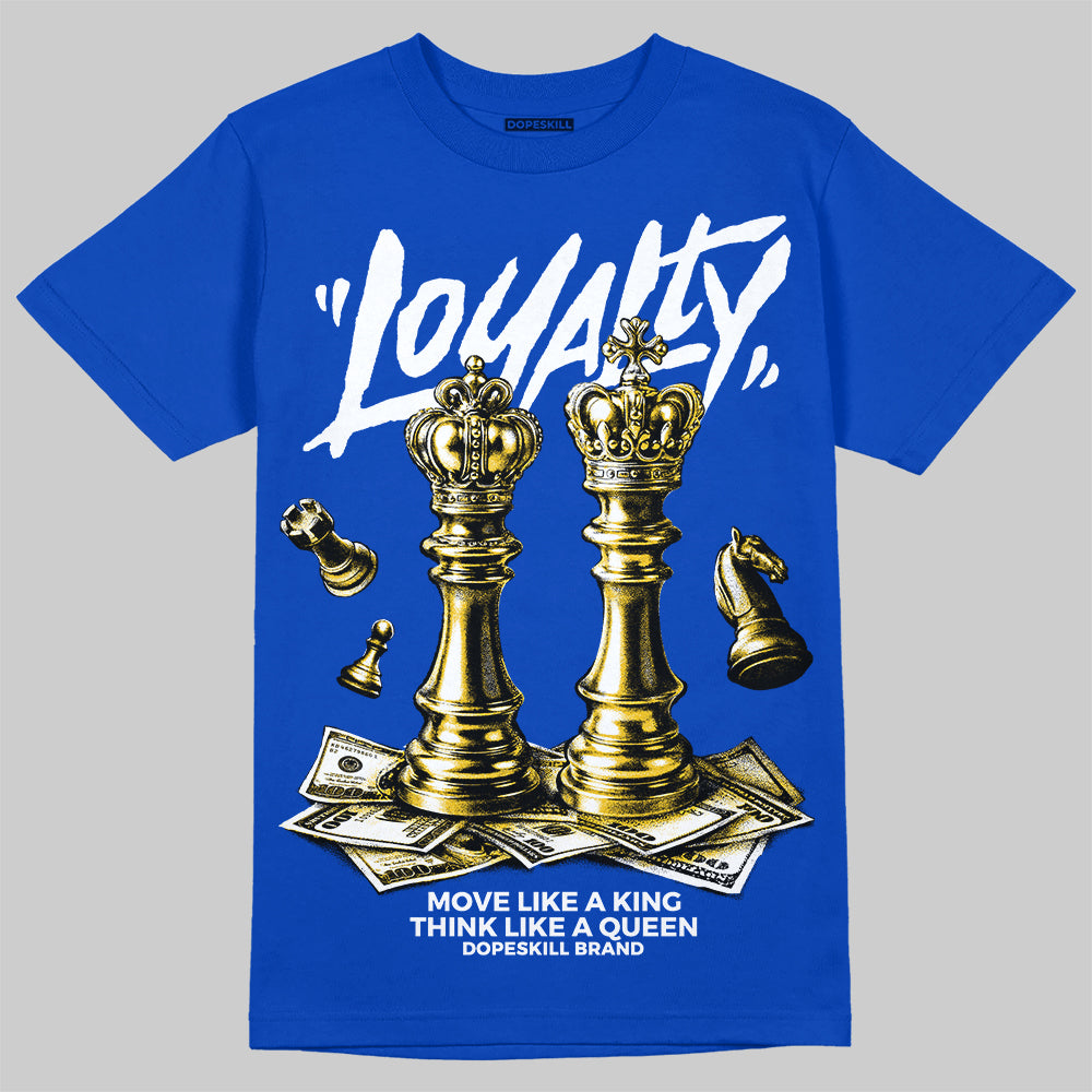 Royal Blue Sneakers DopeSkill T-Shirt Loyalty Graphic Streetwear - Royal