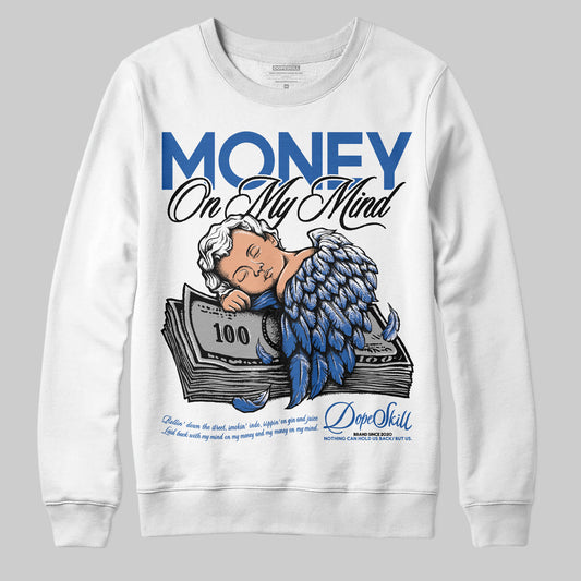 Jordan 12 “Blueberry” DopeSkill Sweatshirt MOMM Graphic Streetwear - White