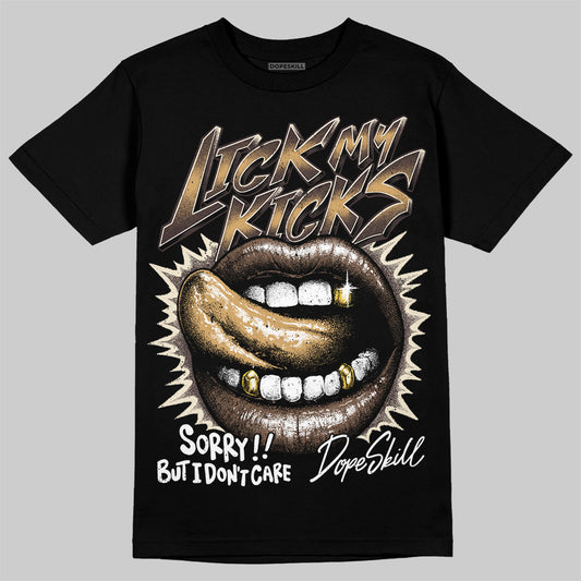 Jordan 5 “Earth/Metallic Gold” DopeSkill T-Shirt Lick My Kicks Garaphic Streetwear - Black