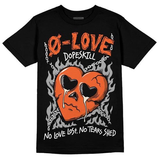 Jordan 3 Georgia Peach DopeSkill T-Shirt Crying Heart Graphic Streetwear - Black