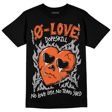 Jordan 3 Georgia Peach DopeSkill T-Shirt Crying Heart Graphic Streetwear - Black