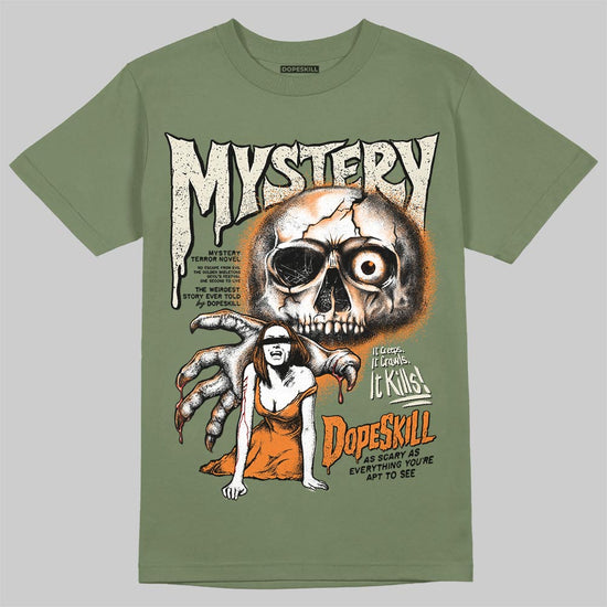 Jordan 4 Retro OG SP Undefeated (2025) DopeSkill T-Shirt Mystery Ghostly Grasp Graphic Streetwear - Military Green