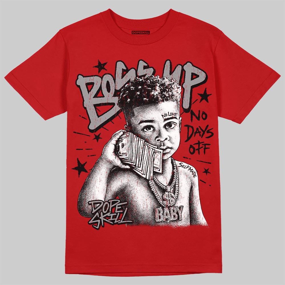 Jordan 4 Toro Bravo DopeSkill T-Shirt Boss Up Graphic Streetwear - Red