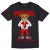 Jordan 1 Retro Low "Black Toe" DopeSkill T-Shirt Fake Love Graphic Streetwear - Black