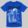 Royal Blue Sneakers DopeSkill T-Shirt All Earned Graphic Streetwear - Royal