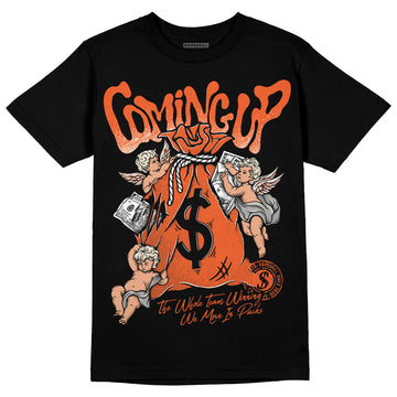 Jordan 3 Georgia Peach DopeSkill T-Shirt Money Bag Coming Up Graphic Streetwear - Black