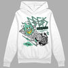 Jordan 3 "Green Glow" DopeSkill Hoodie Sweatshirt Break Through Graphic Streetwear - White