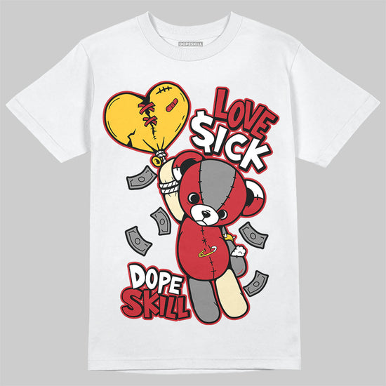 Union LA x Air Jordan 1 High OG “Chicago/Shadow” DopeSkill T-Shirt Love Sick Graphic Streetwear - White