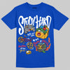 Royal Blue Sneakers DopeSkill T-Shirt Study Hard Graphic Streetwear - Royal