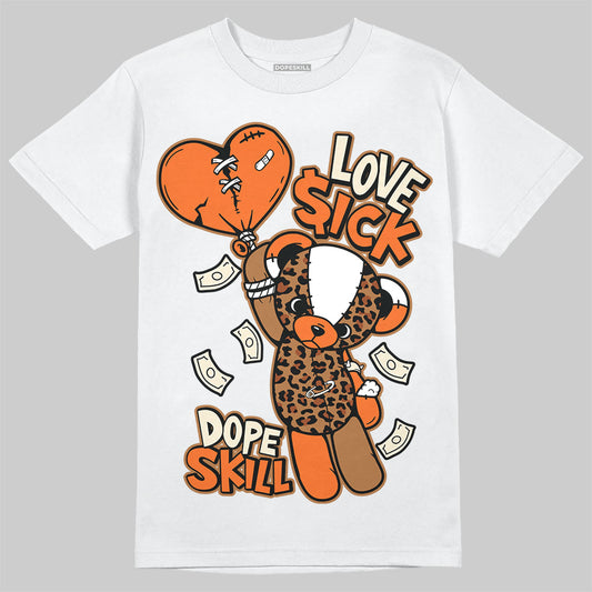 Adidas Samba OG Leopard Pack Preloved Red DopeSkill T-Shirt Love Sick Graphic Streetwear - White