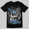 Jordan 5 Retro University Blue DopeSkill T-Shirt Drip Season Graphic Streetwear - Black