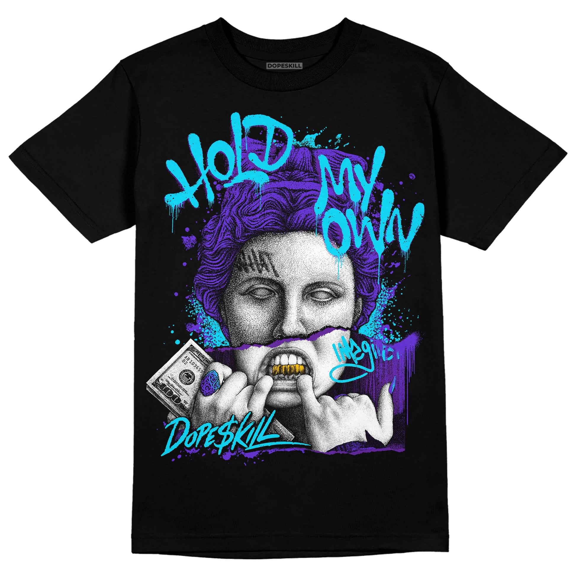 Jordan 6 "Aqua" DopeSkill T-Shirt Hold My Own Graphic Streetwear - Black 