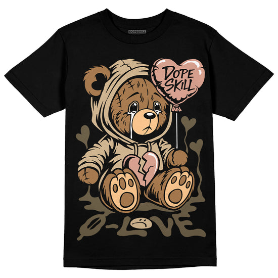 TAN Sneakers DopeSkill T-Shirt Broken Bear Graphic Streetwear - Black