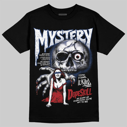 Jordan 6 Retro 'White And Midnight Navy' DopeSkill T-Shirt Mystery Ghostly Grasp Graphic Streetwear - Black