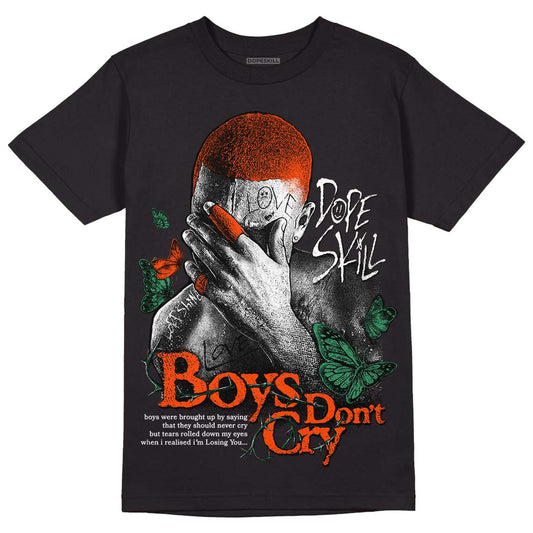 Dunk Low Team Dark Green Orange DopeSkill T-Shirt Boys Don't Cry Graphic Streetwear - Black