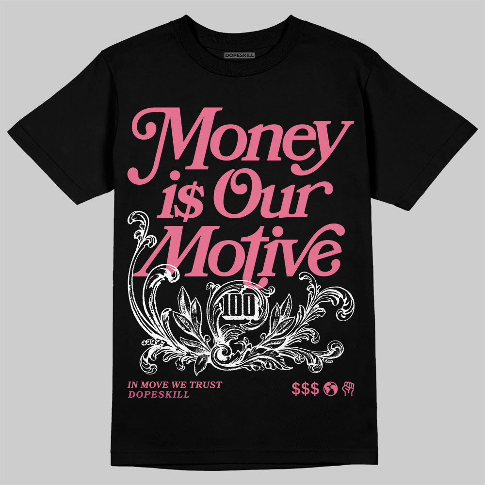 Diesel Pink S - Serendipity Pro-X1 Trainers DopeSkill T-Shirt Money Is Our Motive Typo Graphic Streetwear - Black