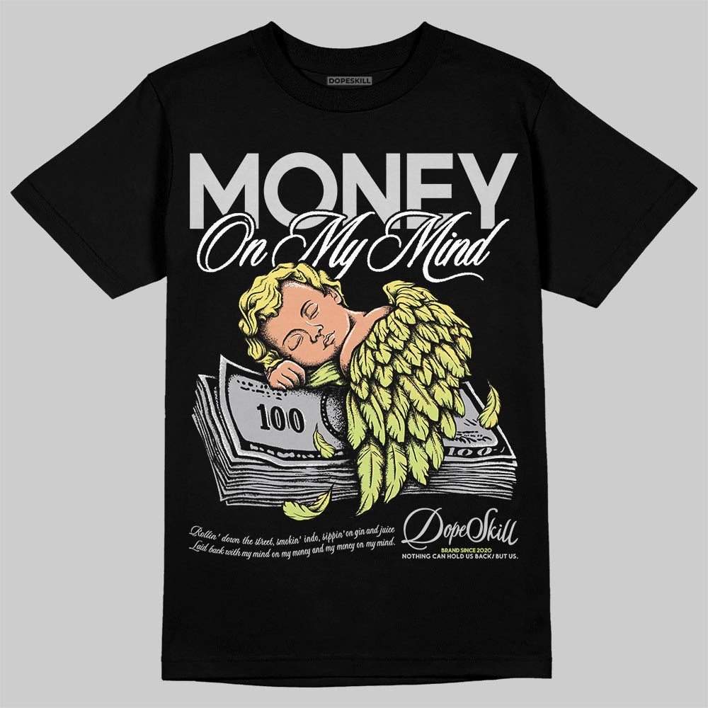 Jordan 4 GS “Light Lemon Twist” DopeSkill T-Shirt MOMM Graphic Streetwear - Black