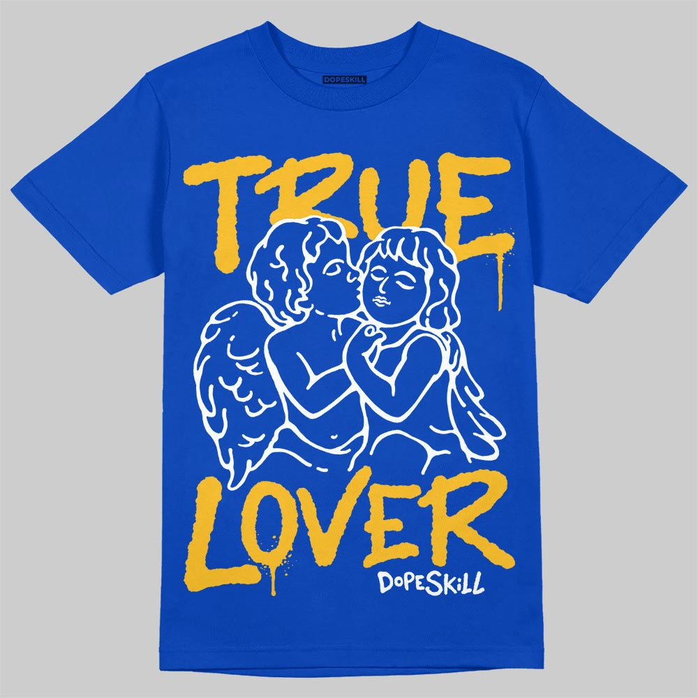 Royal Blue Sneakers DopeSkill T-Shirt True Lover Graphic Streetwear - Royal