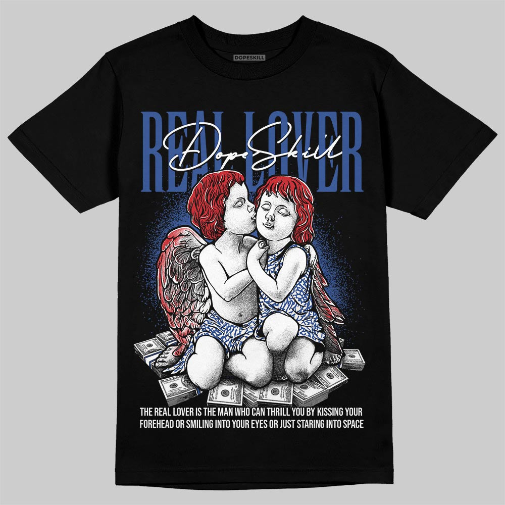 Jordan Spizike Low “Storm Blue” DopeSkill T-Shirt Real Lover Graphic Streetwear - black