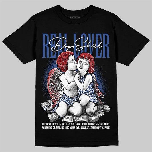 Jordan Spizike Low “Storm Blue” DopeSkill T-Shirt Real Lover Graphic Streetwear - black