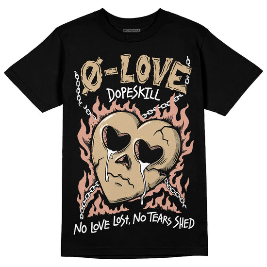 TAN Sneakers DopeSkill T-Shirt Crying Heart Graphic Streetwear - Black