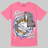 Jordan 3 GS “Cobalt Bliss” DopeSkill T-Shirt Takin No L's Graphic Streetwear - Safety Pink