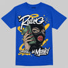 Royal Blue Sneakers DopeSkill T-Shirt Rolling in Money Graphic Streetwear - Royal